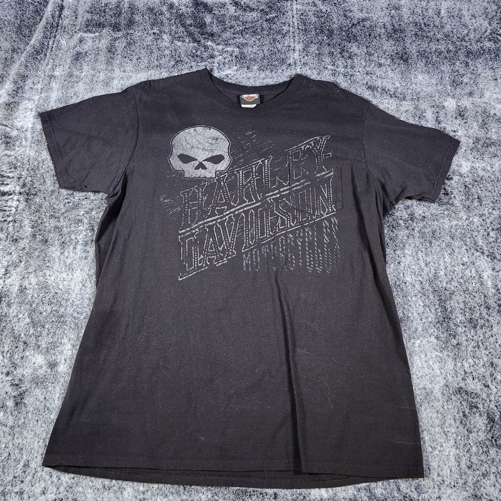 Vintage Harley Davidson Hanes Tshirt Atlantic City Made in USA pocket XL - Picture 1 of 12